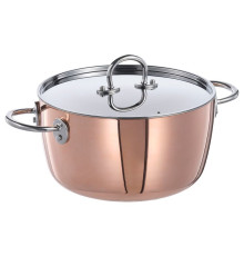 Кастрюля с крышкой, медь/нержавеющая сталь FINMAT 405.175.72
