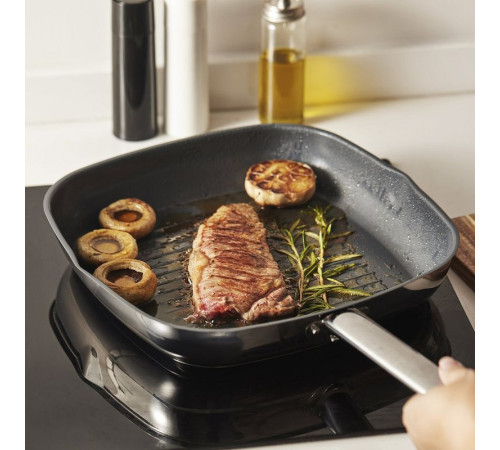 Patelnia grill., stal nierdz/powłoka zapobiegająca przywieraniu IKEA 365+ 105.879.05