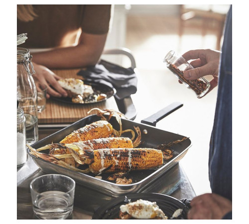 Patelnia grill., powłoka zapobiegająca przywieraniu/stal nierdz MIDDAGSMAT 604.636.91