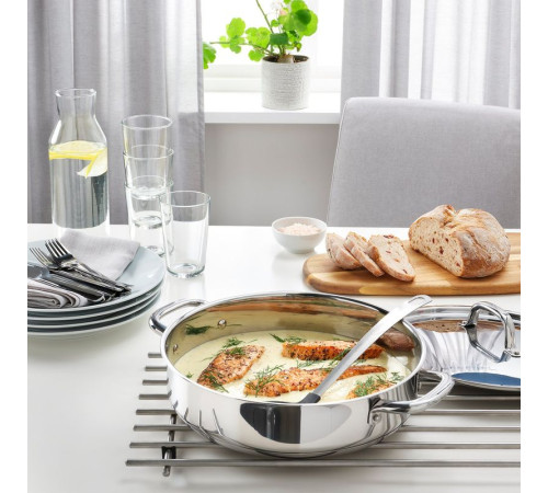 Сковорода для жарки, нержавеющая сталь, IKEA 365+ 404.881.26