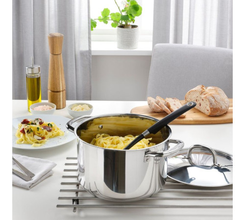 Кастрюля с крышкой, нержавеющая сталь, IKEA 365+ 604.842.50