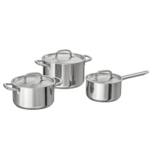 Набор посуды, 6 предметов, нержавеющая сталь IKEA 365+ 804.843.29