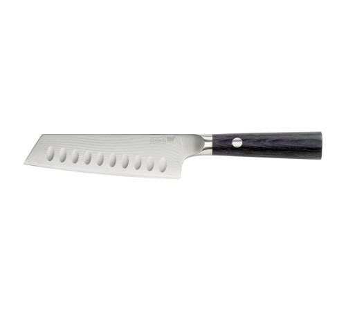 Nóż santoku, Stal damasceńska/czarny FJÄLLRÖDING 806.314.72
