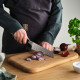 Nóż santoku, Stal damasceńska/czarny FJÄLLRÖDING 806.314.72