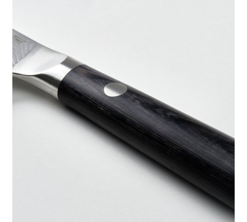 Nóż santoku, Stal damasceńska/czarny FJÄLLRÖDING 806.314.72