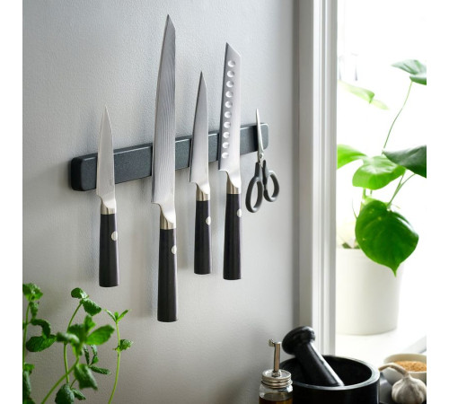 Nóż santoku, Stal damasceńska/czarny FJÄLLRÖDING 806.314.72