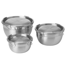 Миска с крышкой, набор из 3 штук CIKLID 605.592.74