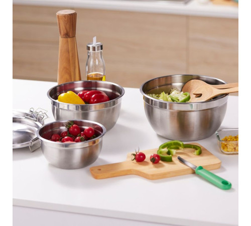 Миска с крышкой, набор из 3 штук CIKLID 605.592.74