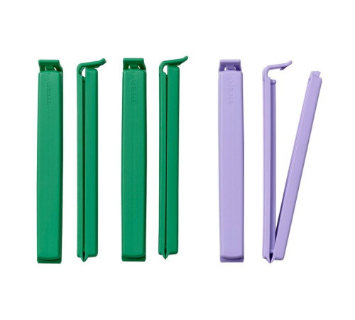 Klips do torebek, zielony/liliowy BEVARA 306.254.83