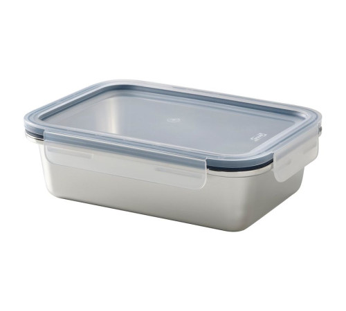 Pojemnik na żywność z pokrywką, prostokąt stal nierdz/plastik IKEA 365+ 094.375.06