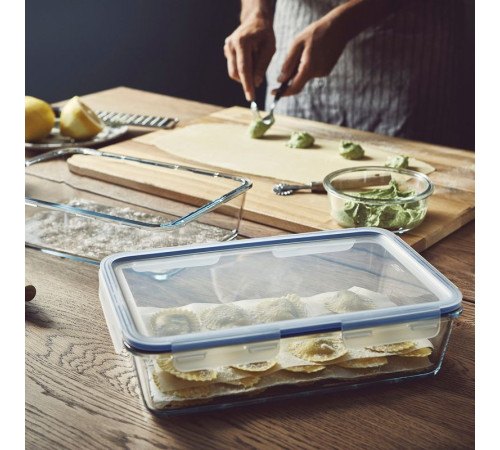 Pojemnik na żywność z pokrywką, prostokąt/szkło plastik IKEA 365+ 192.767.77