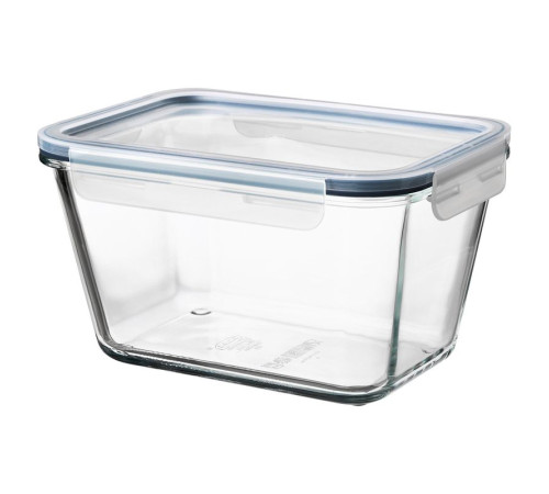 Pojemnik na żywność z pokrywką, prostokąt szkło/plastik IKEA 365+ 292.690.74