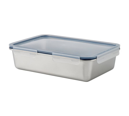 Pojemnik na żywność z pokrywką, duży prostokąt/stal nierdz plastik IKEA 365+ 695.631.15