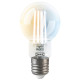 Żarówka LED E27 470 lumenów, smart białe spektrum/przezroczysta/kula KAJPLATS 806.114.88
