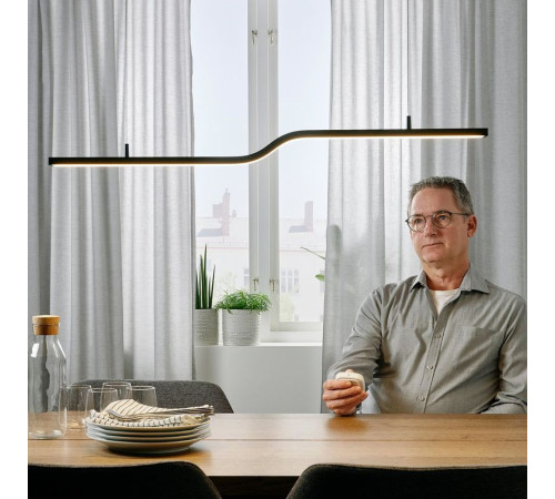 Lampa wisząca LED, smart czarny PILSKOTT 304.778.78