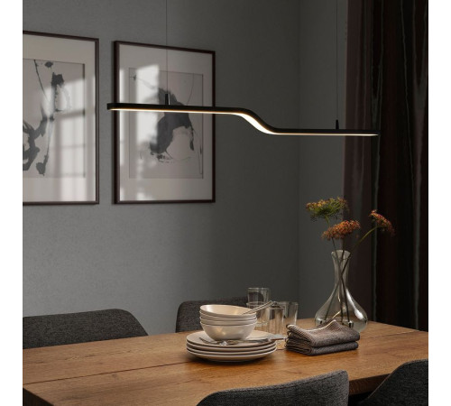 Lampa wisząca LED, smart czarny PILSKOTT 304.778.78