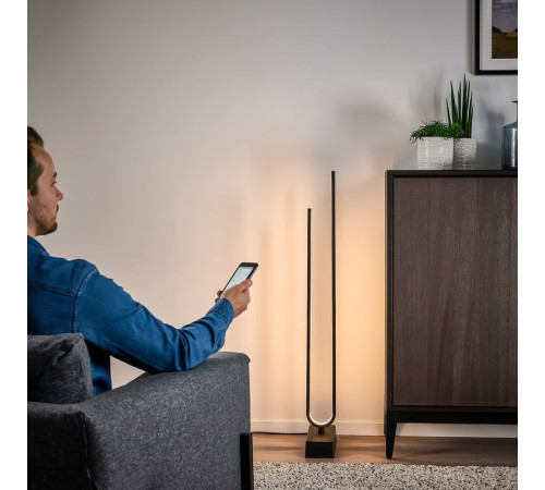 Lampa podłogowa LED, smart czarny PILSKOTT 904.781.20