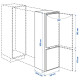 Встраиваемый холодильник/морозильник IKEA 500 TINAD 005.728.72