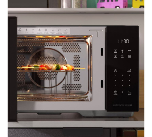 Kuchenka mikrofalowa, funkcja airfryer IKEA 500/czarny GÅTEBO 005.976.55
