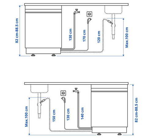 Zmywarka wolnostojąca, IKEA 500 stalowy SÖDERBODA 805.767.48