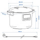 Multicooker, czarny TILLREDA 506.203.28