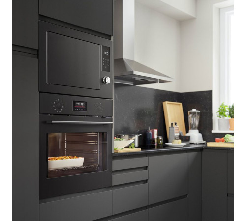 Piekarnik z termoobiegiem, funkcja dodatkowej pary funkcja pieczenia/czarny IKEA 500 FRILLESBO 506.217.09