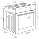 Piekarnik z termoobiegiem, funkcja dodatkowej pary funkcja pieczenia/czarny IKEA 500 FRILLESBO 506.217.09