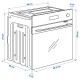 Piekarnik z termoobiegiem, funkcja pary kombi funkcja airfryer/czarny IKEA 700 SPJUTBO 806.002.77