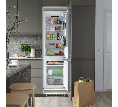 Lodówka/zamrażarka, biały/IKEA 500 zintegrowany RISNÄS 105.730.60