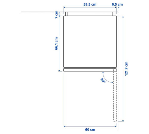 Lodówka/zamrażarka, IKEA 300 wolnostojące/stalowy VINDÅS 105.680.68