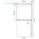 Lodówka/zamrażarka, IKEA 300 wolnostojące/stalowy VINDÅS 105.680.68