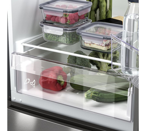 Lodówka/zamrażarka, IKEA 300 wolnostojące/stalowy VINDÅS 105.680.68