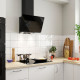 Wyciąg montowany do ściany, IKEA 300 czarny STACKBO 706.023.71