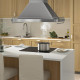Sufitowy okap kominowy, stal nierdz OMNEJD 105.217.35