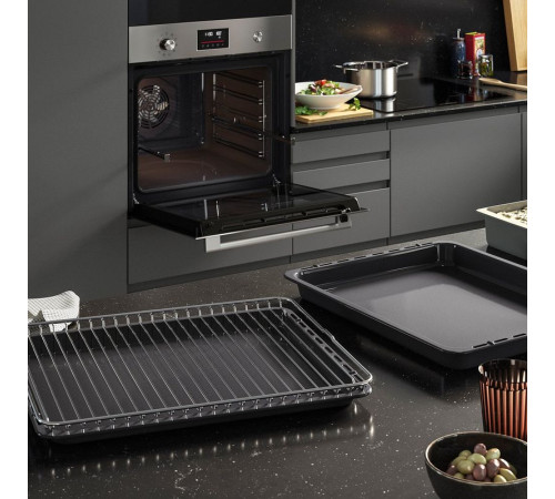 Piekarnik z termoobiegiem, funkcja dodatkowej pary funkcja pieczenia/stalowy IKEA 500 FRILLESBO 106.002.47