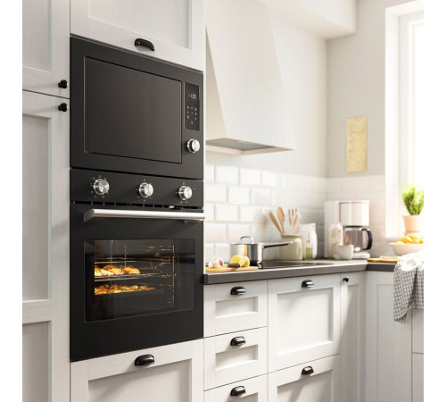 Piekarnik z funkcją konwekcji, funkcja grillowania czarny/IKEA 300 STENABY 406.000.62