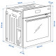 Piekarnik z termoobiegiem, funkcja gotowania na parze funkcja airfryer/stalowy IKEA 700 FRILLESBO 406.002.84