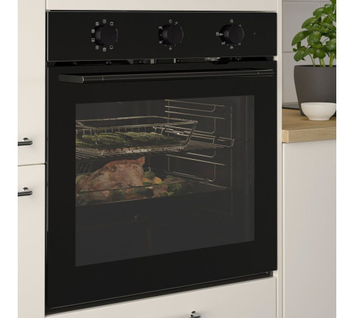Piekarnik z funkcją konwekcji, z pyrolizą funkcja grillowania/czarny IKEA 300 SPJUTBO 506.002.50
