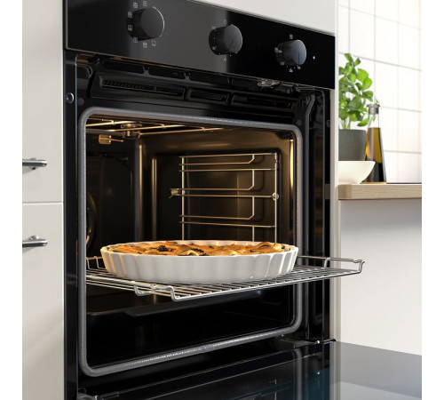 Piekarnik z funkcją konwekcji, z pyrolizą funkcja grillowania/czarny IKEA 300 SPJUTBO 506.002.50