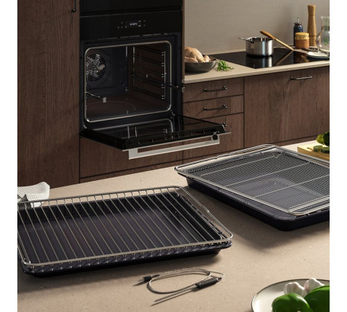 Piekarnik z termoobiegiem, funkcja airfryer z pyrolizą/stalowy IKEA 700 FRILLESBO 906.002.86
