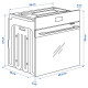 Piekarnik z termoobiegiem, funkcja airfryer z pyrolizą/stalowy IKEA 700 FRILLESBO 906.002.86