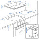 Płyta indukcyjna, IKEA 700 czarny BLIXTSNABB 604.678.30