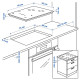 Płyta indukcyjna, IKEA 500 czarny ROGESTAD 705.595.13