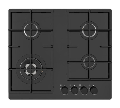 Płyta gazowa, IKEA 500 szkło/czarny VASASTAN 705.234.49