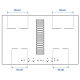 Płyta indukcyjna/wbudow okap, IKEA 300 czarny TÄCKNAN 006.072.87