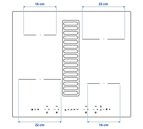 Płyta ind/zint okap z zest d pochła, IKEA 300/czarny TÄCKNAN 096.124.68