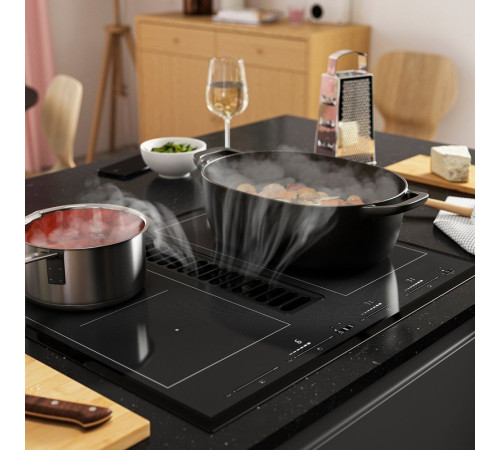 Płyta ind/zint okap z zest d pochła, IKEA 500/czarny TÄCKNAN 096.125.00