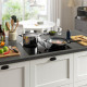 Płyta indukcyjna/wbudow okap, IKEA 300 czarny TÄCKNAN 105.986.35