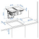 Płyta indukcyjna/wbudow okap, IKEA 300 czarny TÄCKNAN 105.986.35