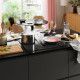 Płyta indukcyjna/wbudow okap, IKEA 500 czarny TÄCKNAN 905.986.36